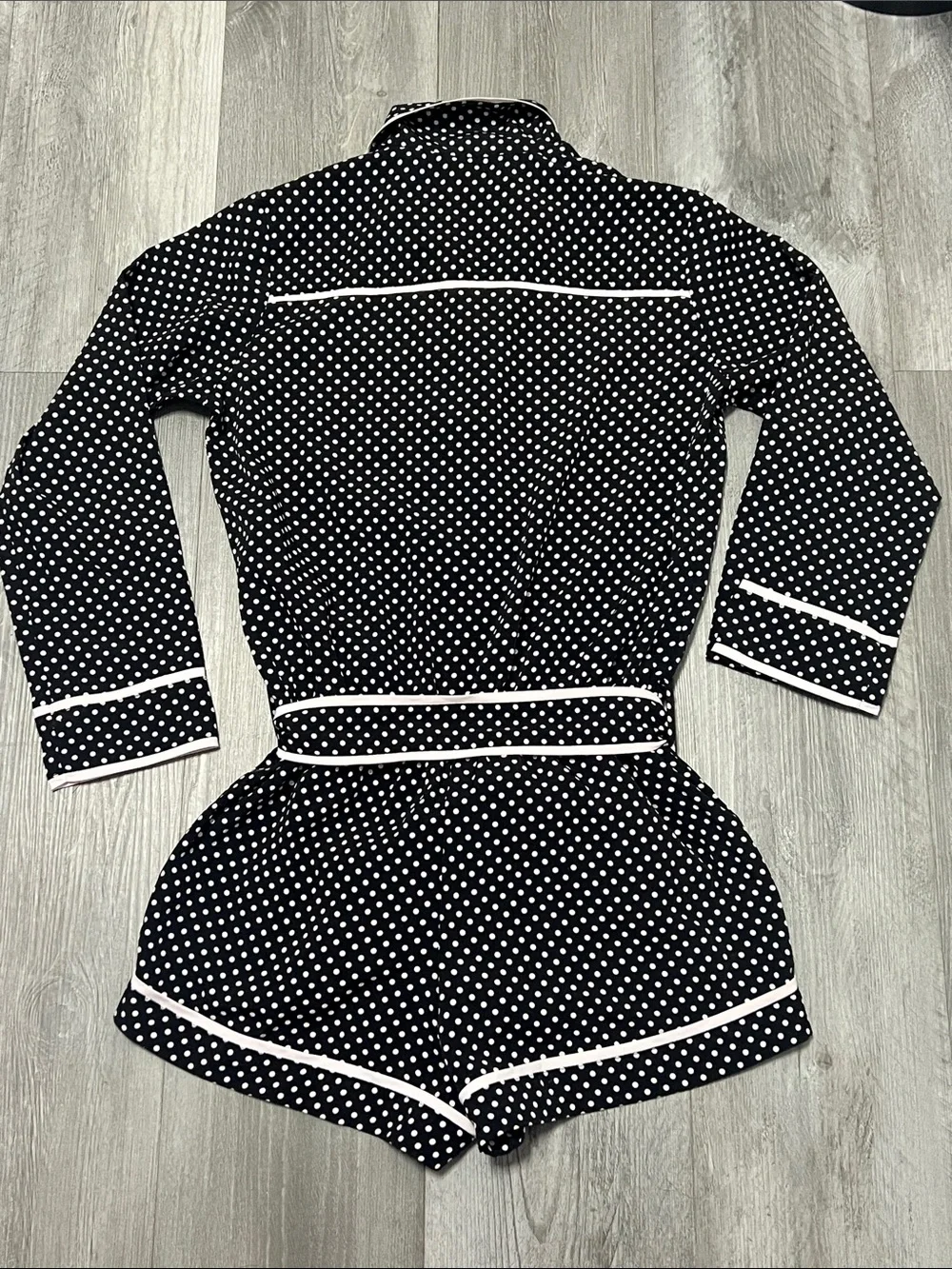 Kate Spade New York polka dot sleep lounge romper / size XS
